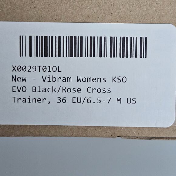 Vibram Fivefingers KSO EVO Black/Rose Womens EU size 36 = US 6.5-7 New w/box - Picture 6 of 16